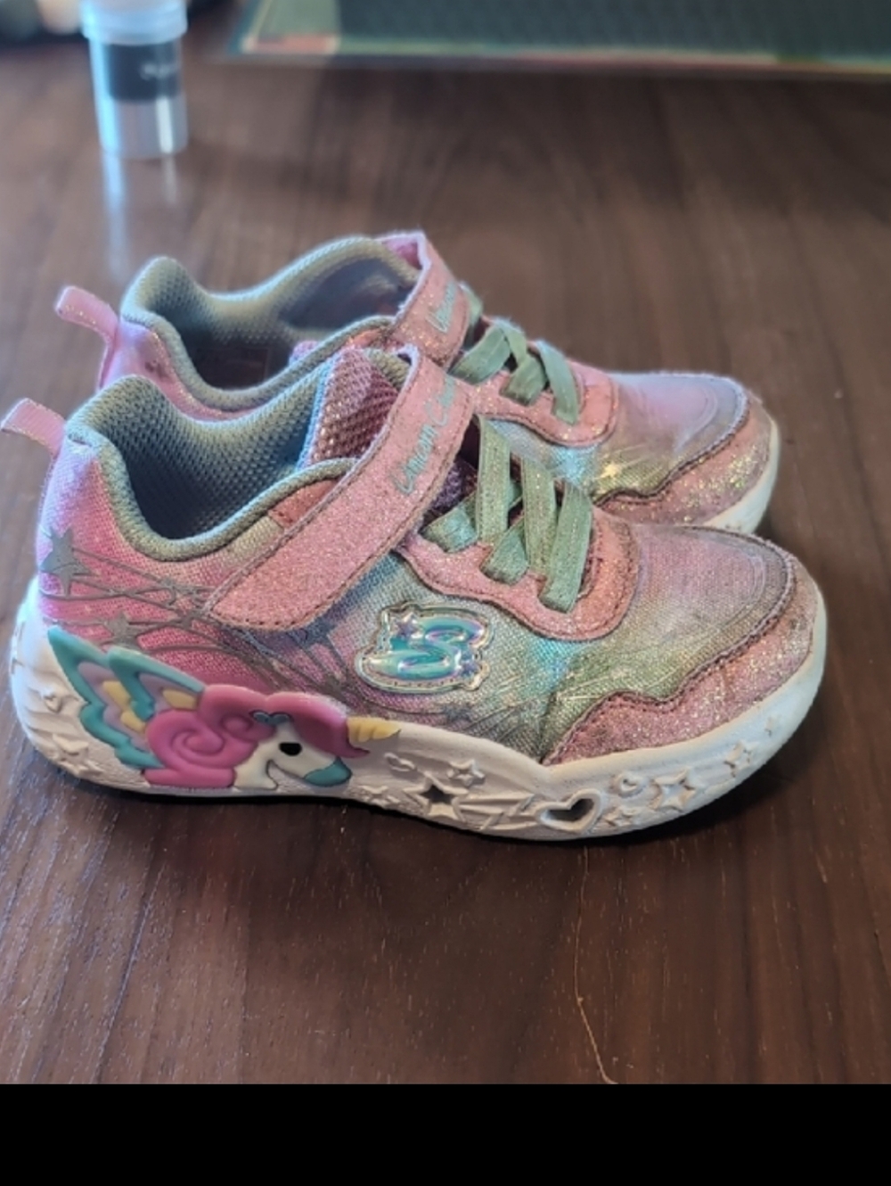 Skechers Light-Up Unicorn Sneakers - Pink & Teal